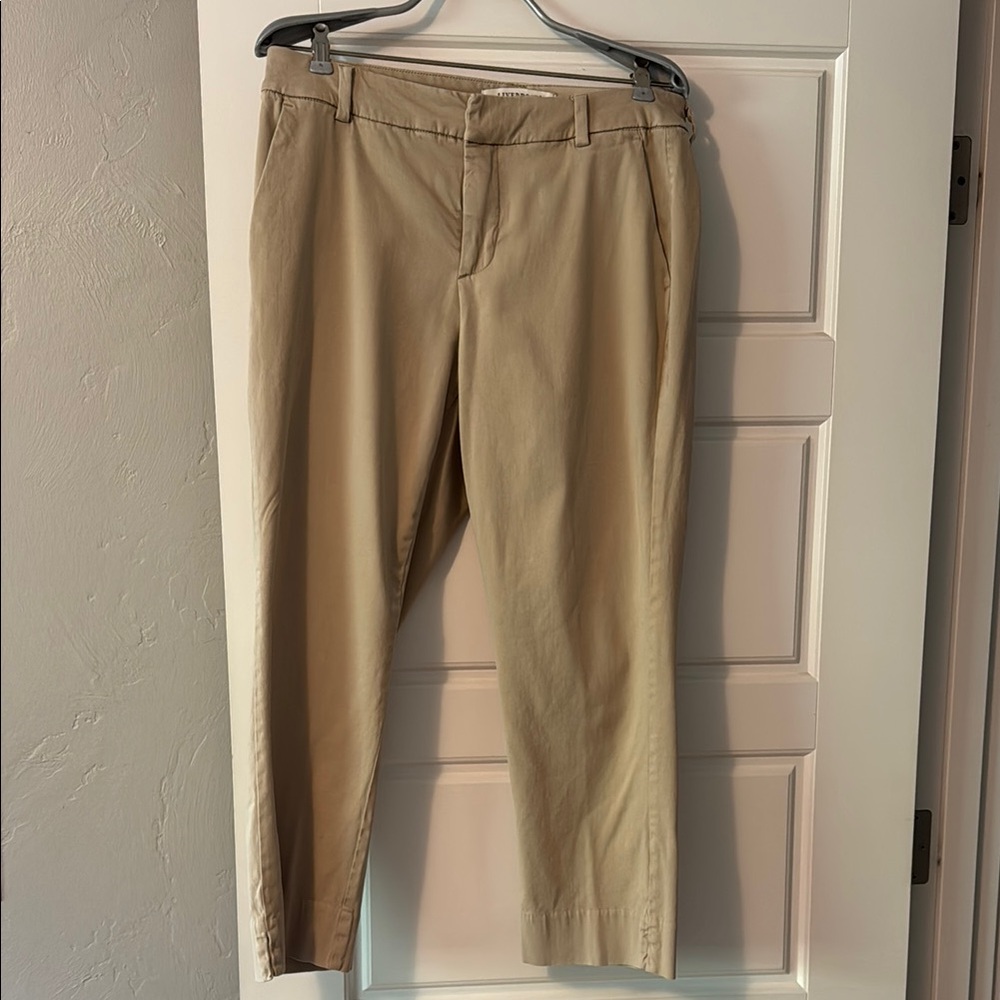 Liverpool Split hem twill crop